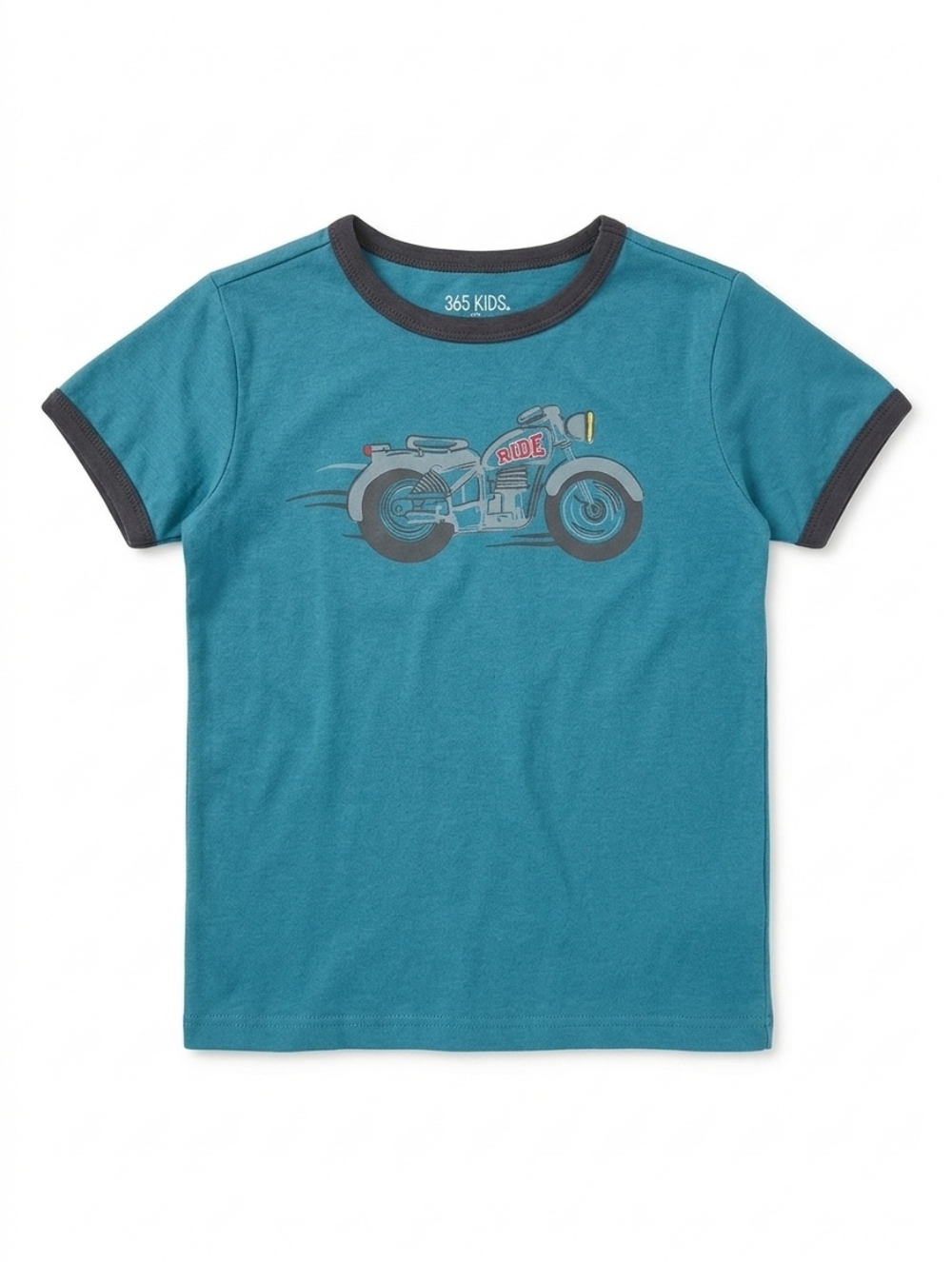 365 Kids Teal Motorcycle Graphic Tee